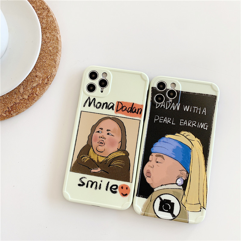 Ốp Lưng Họa Tiết Tranh Sơn Dầu Vui Nhộn Cho Iphone11 / 11pro 11pro Max X Xr Xs Xs Max 7 8 Plus Se | BigBuy360 - bigbuy360.vn