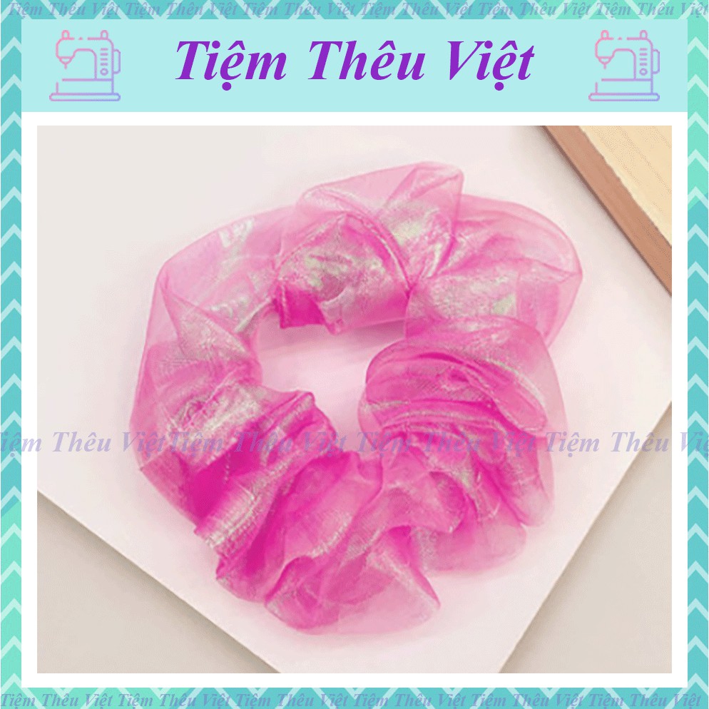 Dây Buộc Tóc Scrunchies Dễ Thương Tiệm Thêu Việt Cột Tóc TT03