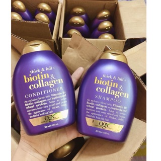 DẦU GỘI -XẢ BIOTIN COLLAGEN CHỐNG RỤNG TÓC 385ml