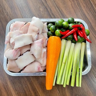 MÓNG GIÒ HEO CẮT SẴN 1KG 🐽🐷 HÀNG NHẬP KHẨU RA KHAY TIỆN DỤNG