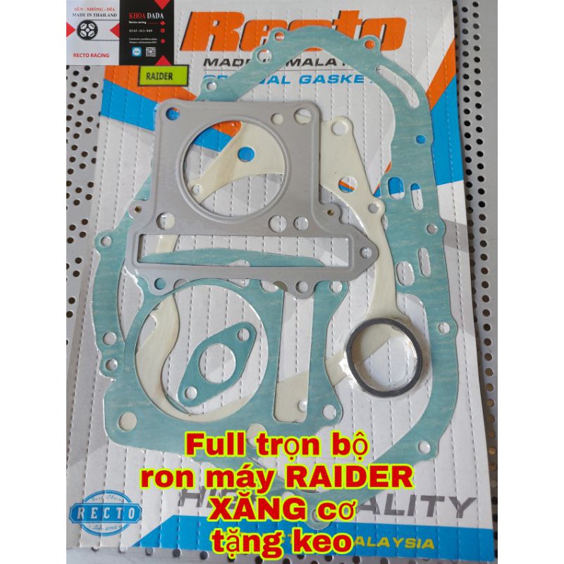 Ron máy Raider Recto,  ron 2 mặt tặng keo