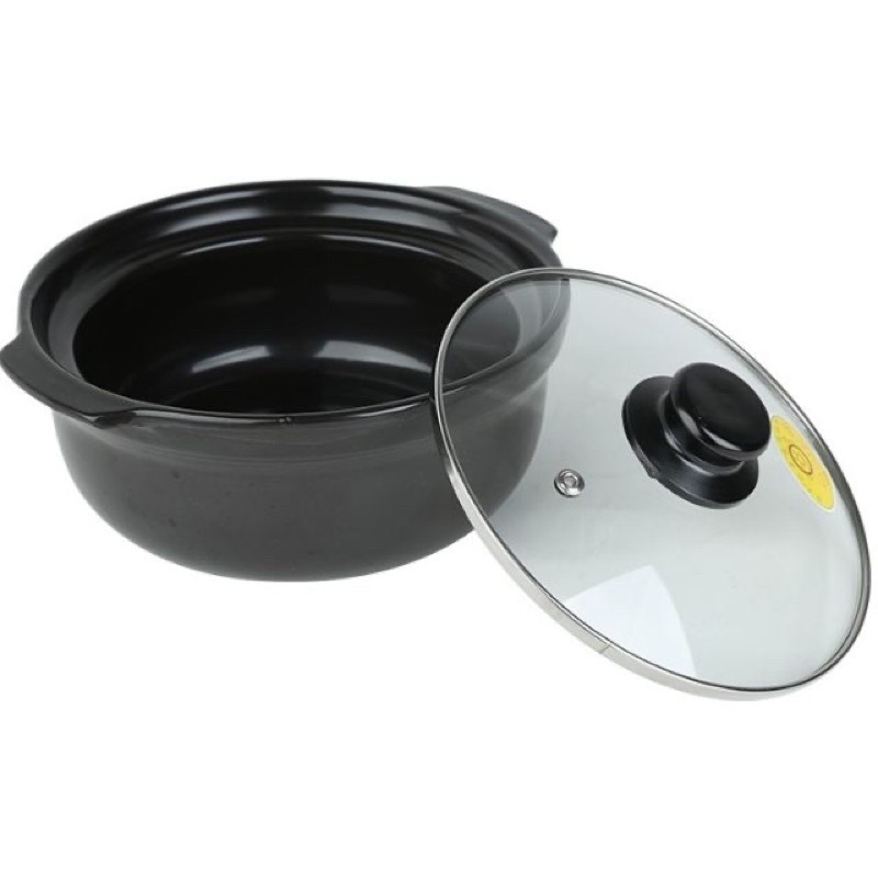 Nồi đất dày dặn,nắp kính, lòng sâu Kho cá, kho thịt, kho quẹt, kho tộ đủ size