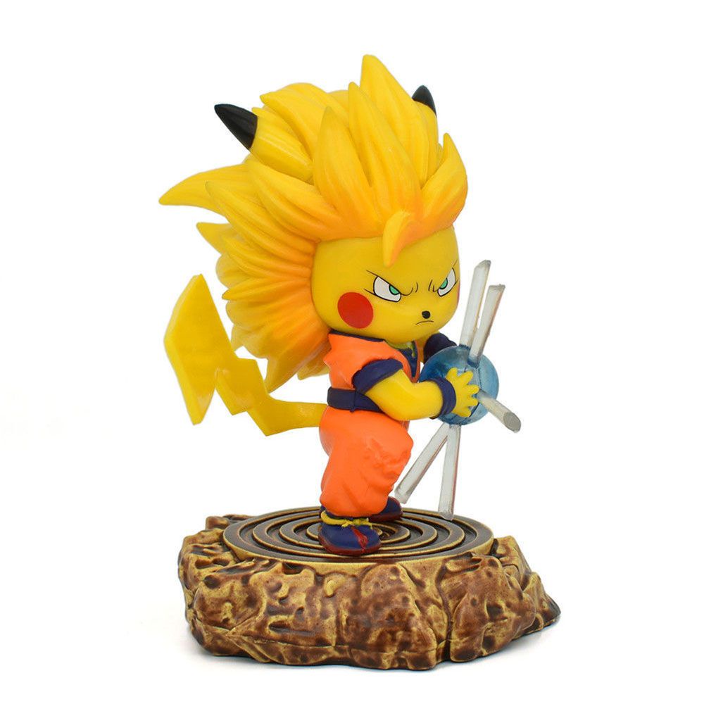 Mô hình nhân vật hoạt hình Pikachu Son Goku bằng PVC