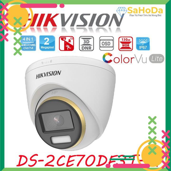 {CÓ MÀU BAN ĐÊM} Camera Hikvision bán cầu có màu ban đêm, hình ảnh full hd có chức năng chống ngược sáng.