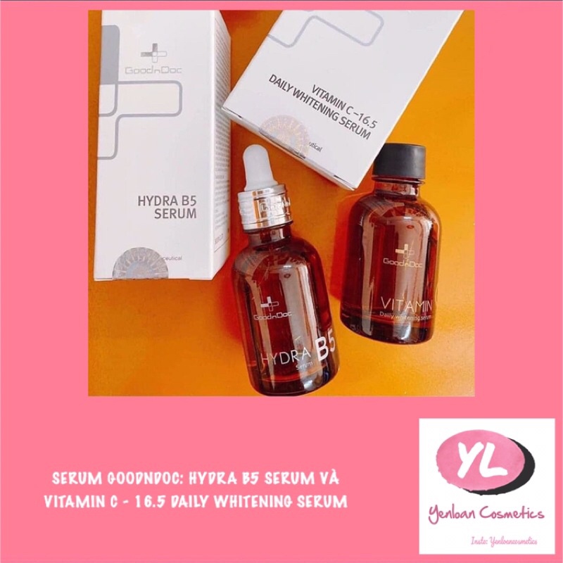 [BiSerum Goodndoc Hydra B5 và serum Goodndoc Vitamin C