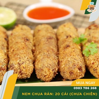Nem Chua Rán Hộp 20 Cái Chưa Chiên