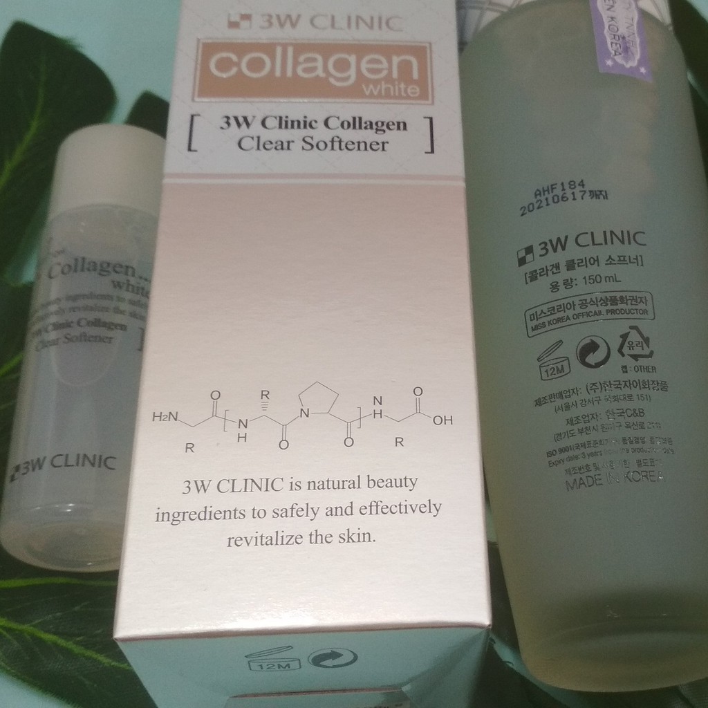 BỘ CHĂM SÓC DƯỠNG ẨM LÀM TRĂNG SÁNG DA MỸ PHẨM HÀN QUỐC CHÍNH HÃNG 3W CLINIC COLLAGEN WHITE SKIN CARE ITEM 3 SET | BigBuy360 - bigbuy360.vn