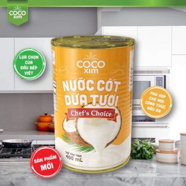 NƯỚC CỐT DỪA TƯƠI CHEF CHOICE COCOXIM (160ML-400ml)