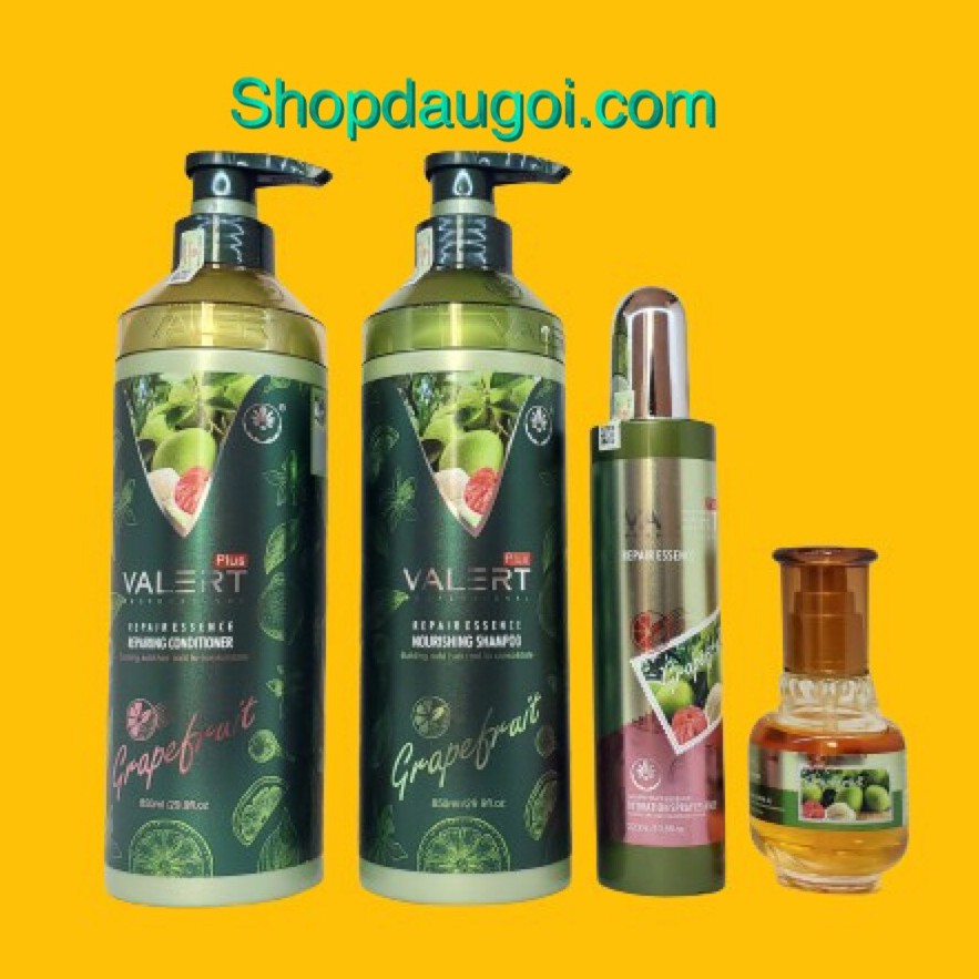Dầu Gội Bưởi Dầu Xả Bưởi Grapefruit Valert Phục Hồi Tóc Giảm Rụng Tóc Kích Mọc Tóc 850ML * 2 Chính Hãng