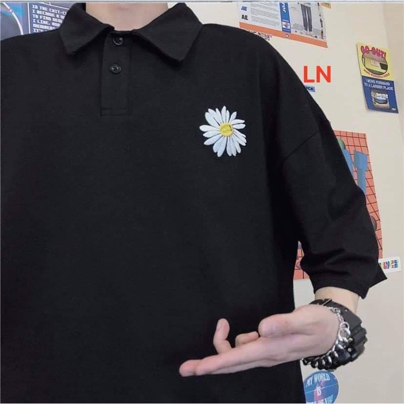 Áo polo logo hoa cúc