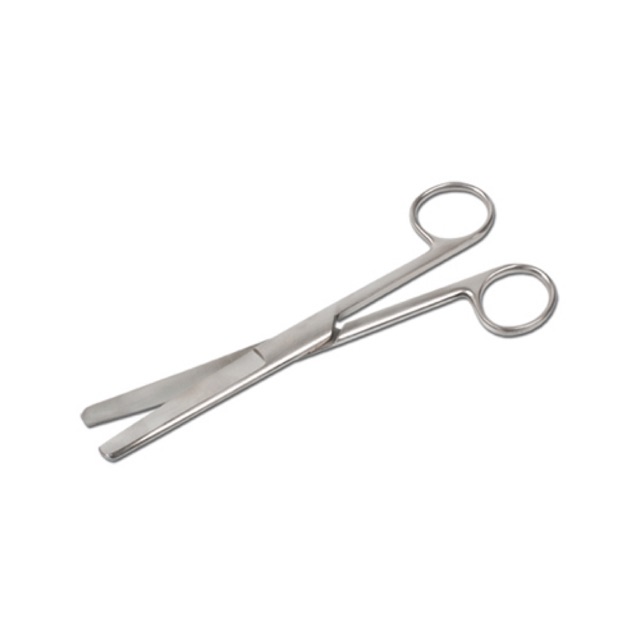 Kéo inox đầu tù cong thẳng