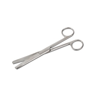 Kéo inox đầu tù cong thẳng