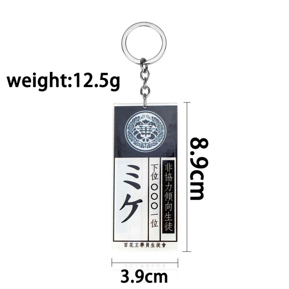 EPOCH Acrylic Anime Kakegurui Keychains Gift Cosplay Jewelry Key Chain Ryouta Suzui Compulsive Gambler Saotome Yumeko Jabami Unisex Mary Key Ring