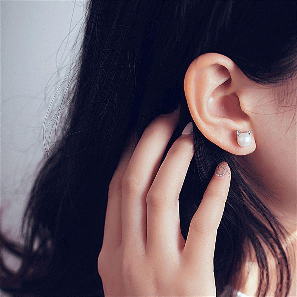BORAG Bông Tai Ngọc Trai Dễ Thương
