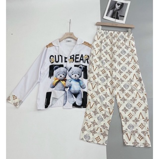 Bộ đồ pijama  mặc nhà chất lụa mango loại 1