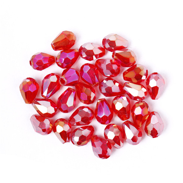 Set 100 hạt pha lê hình giọt nước dùng làm trang sức thủ công