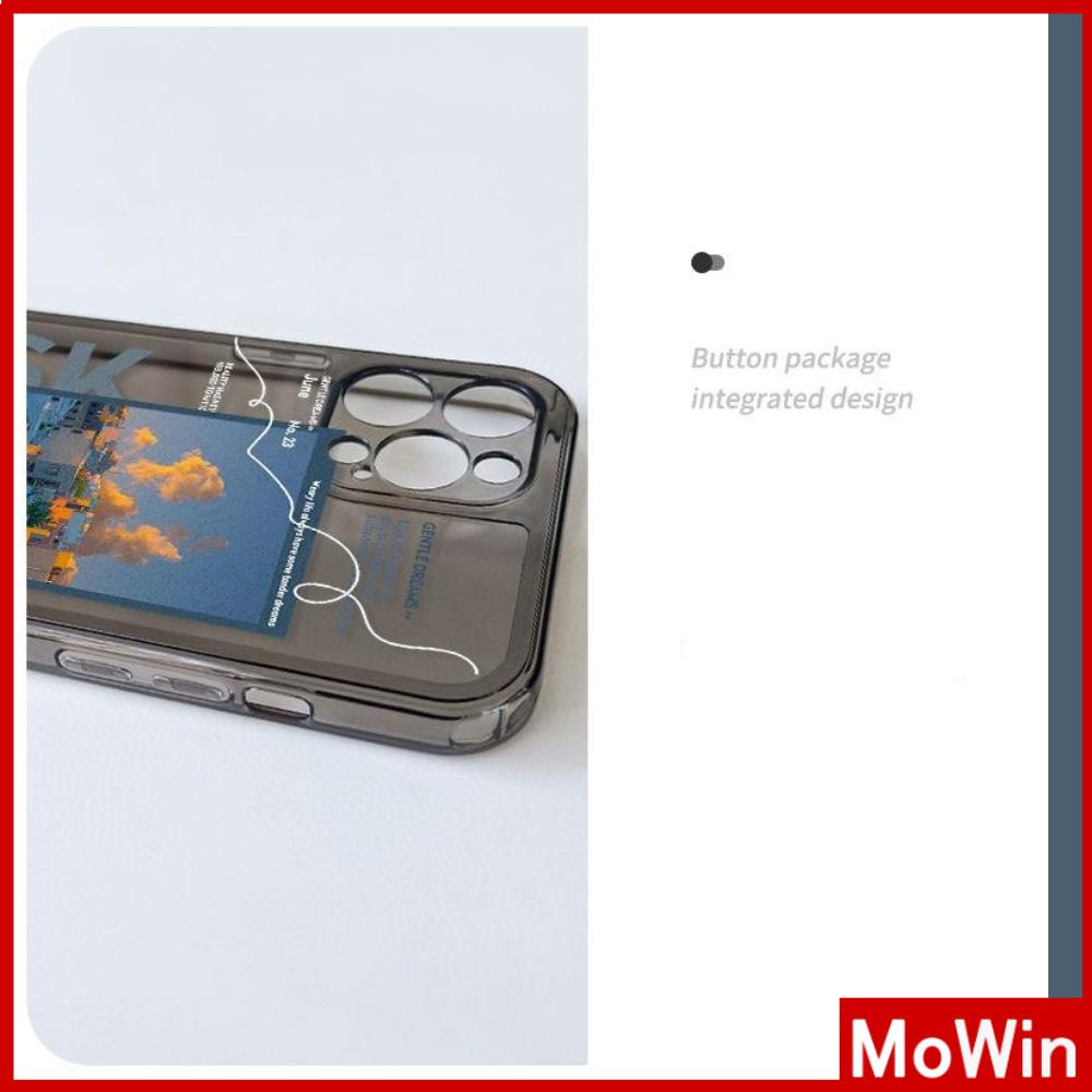 Ốp Điện Thoại Silicon Mềm Trong Suốt Viền Vuông Bảo Vệ Camera Chống Sốc Cho iPhone 13 Pro Max 12 Pro Max 11 7Plus