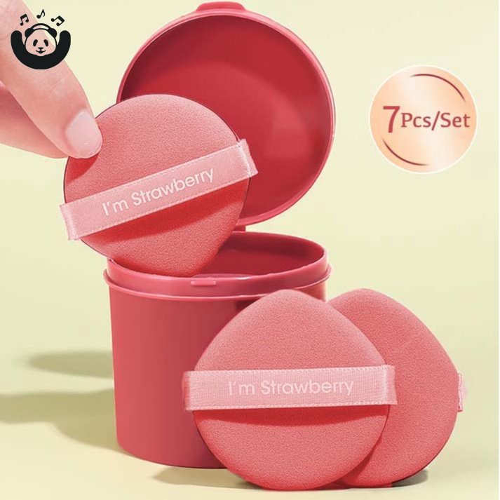 InLove 7 Cái / bộ Bột Puff Hai Mặt Đệm Không Khí Khô Ướt Kép Trang Điểm Dạng Lỏng