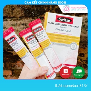 [CHUẨN AIR] Viên sủi Vitamin C Swisse 1000mg - Hộp 3 ống/60 viên, lẻ 1 ống/20 viên (Luôn cập nhật date mới) - Xuất xứ Úc