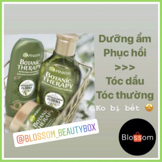 Bộ gội xả phục hồi tóc siêu khô, hư tổn Garnier Botanic Therapy Myyhische Olive