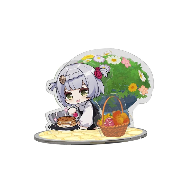 Mô Hình Genshin Impact chibi Chất Liệu Acrylic decor góc học tập để bàn làm việc