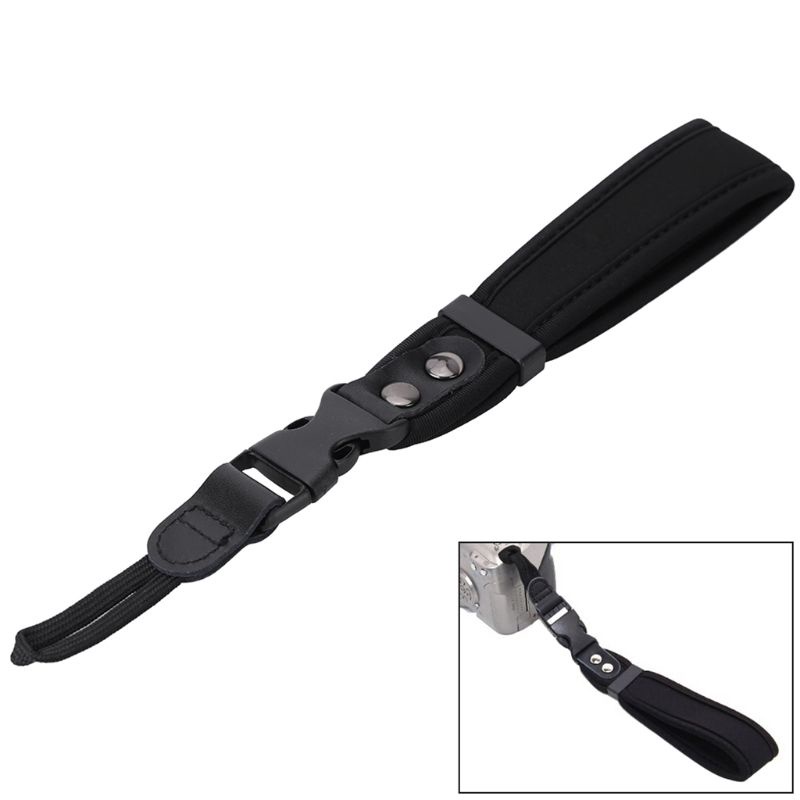 Dây đeo cổ tay chất liệu neoprene mềm có thể tháo rời nhanh chóng cho máy ảnh DSLR Canon Nikon Sony Fujifilm Fuji