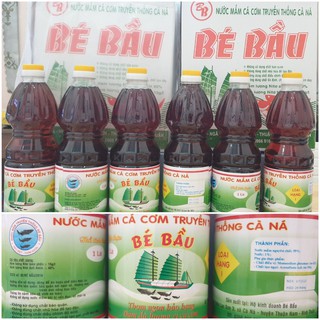 💚NƯỚC MẮM BÉ BẦU THÙNG 6 CHAI 1 LÍT💖ĐỘ ĐẠM >15, DÙNG ĐỂ KHO💖💖