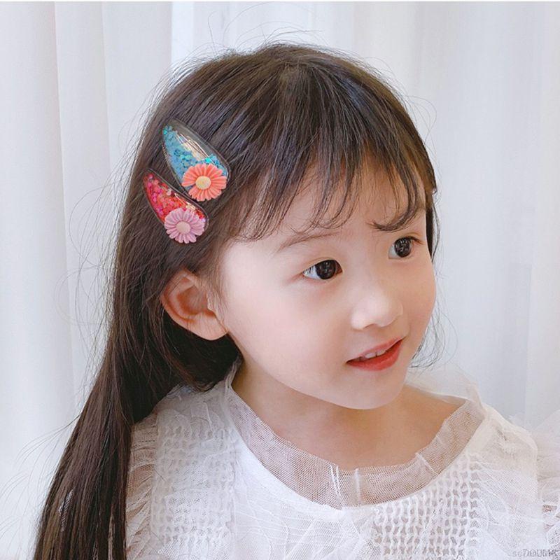 Kẹp tóc BB hình trái cây phối sequin lung linh đáng yêu cho bé gái