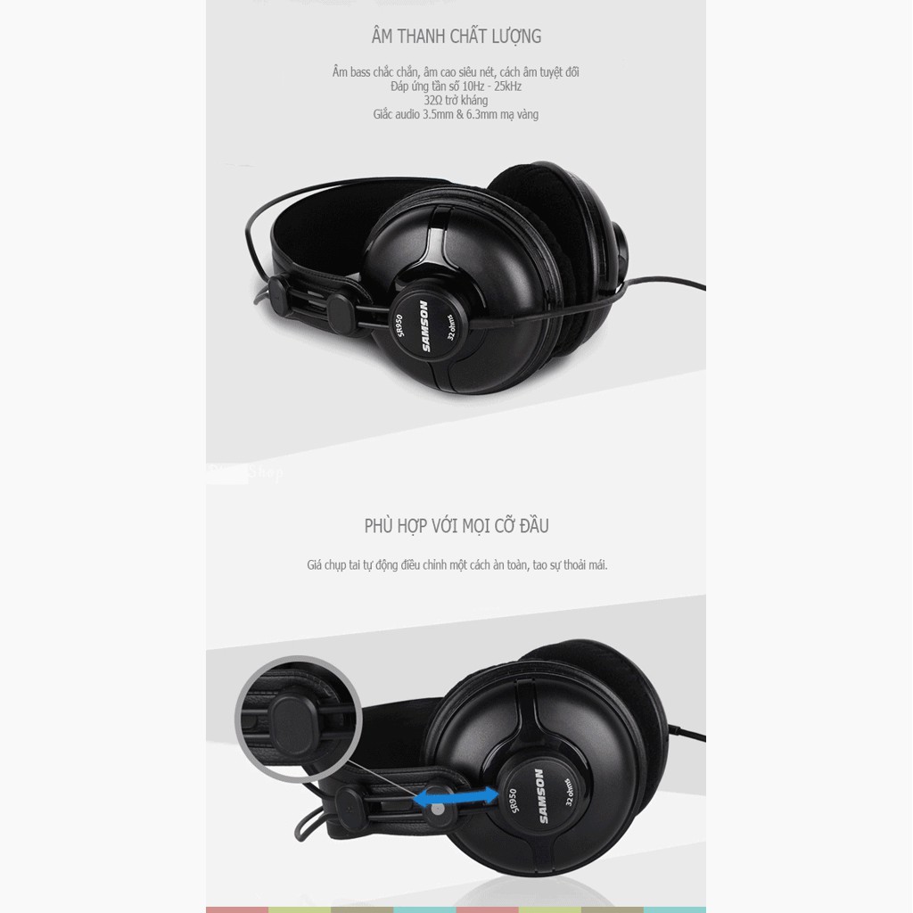 Samson SR950 - Tai Nghe Kiểm Âm Chuyên Nghiệp