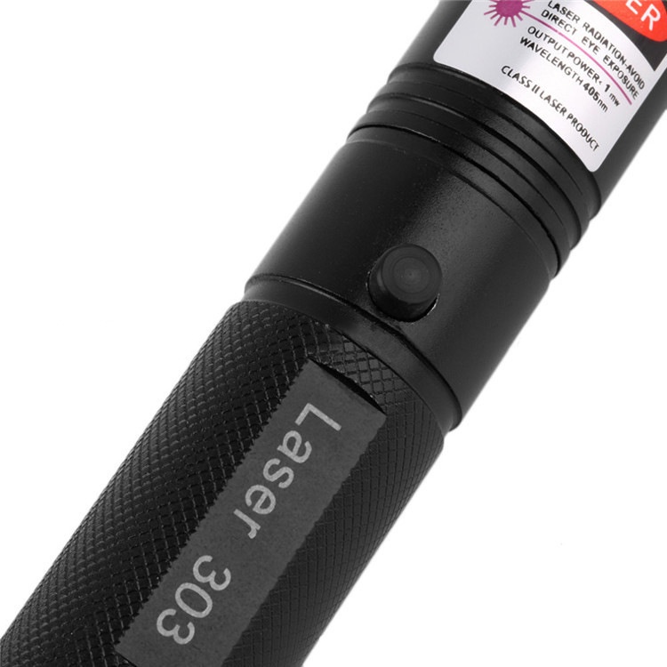 Bút Chiếu Đèn Laser Xanh Dương/Tím Công Suất Cao 303