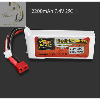 Pin 2200mah 2s 7.4v 25C