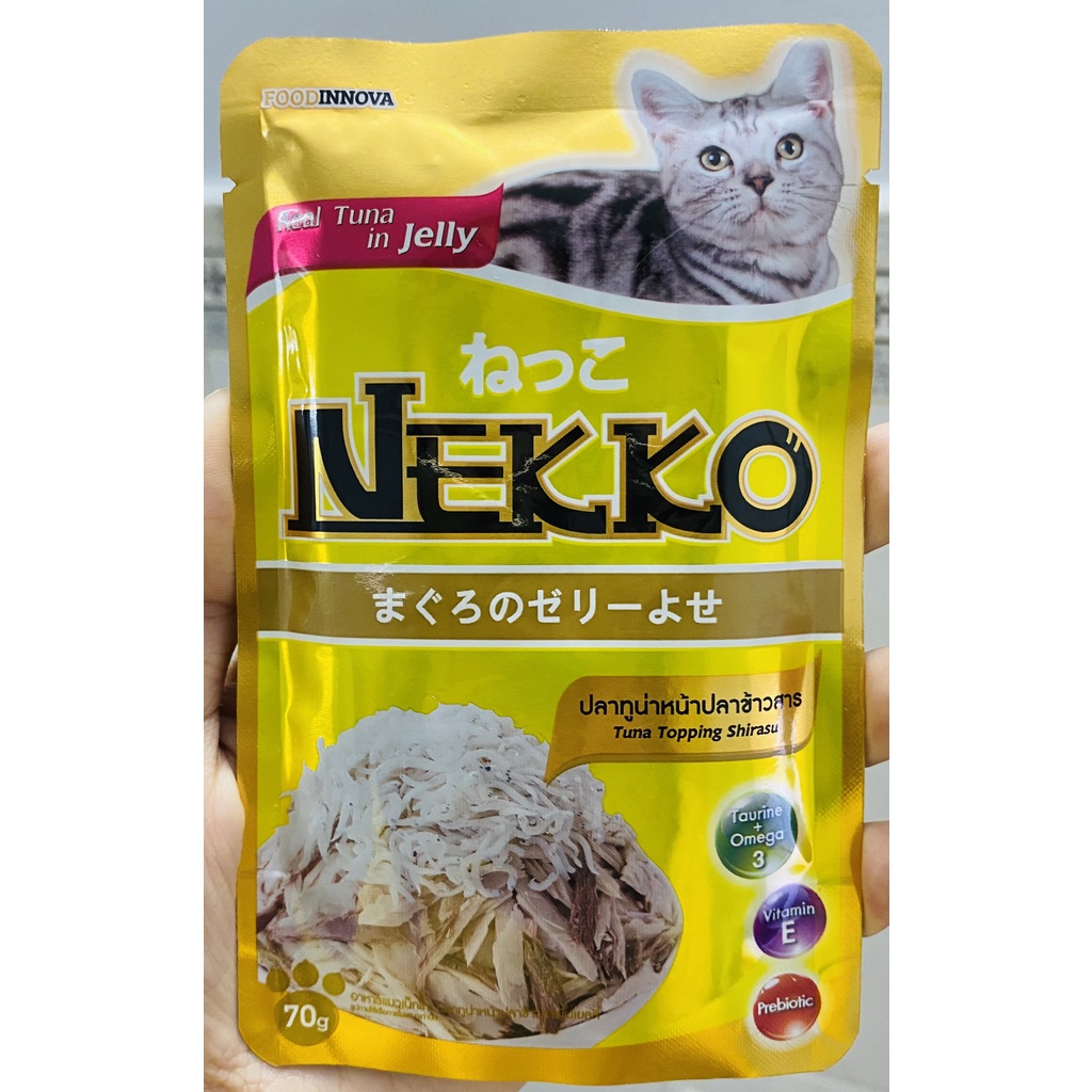 (Bình tân)(Hada petshop) Pate Nekko cho mèo đủ vị gói 70g