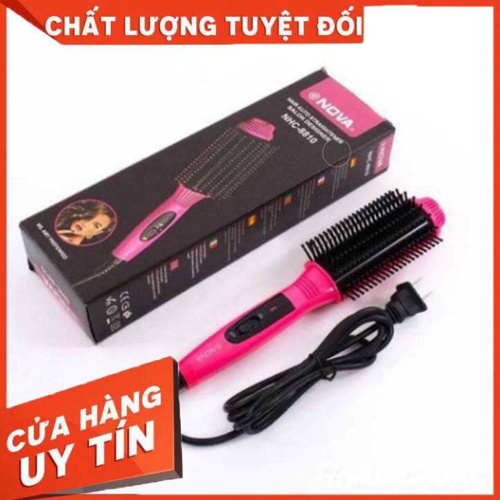 Lược Điện Tạo Kiểu Tóc Đa Năng Nova NHC - 8810, Uốn Cụp, Uốn Xoă, Dập Xù Phồng - Bảo Hành 3 Tháng - VietShop