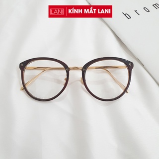 Gọng kính cận Quỳnh Thy kim loại dáng bầu cá tính phụ kiện thời trang Lani 6020 - Lắp Mắt Cận Theo Yêu Cầu