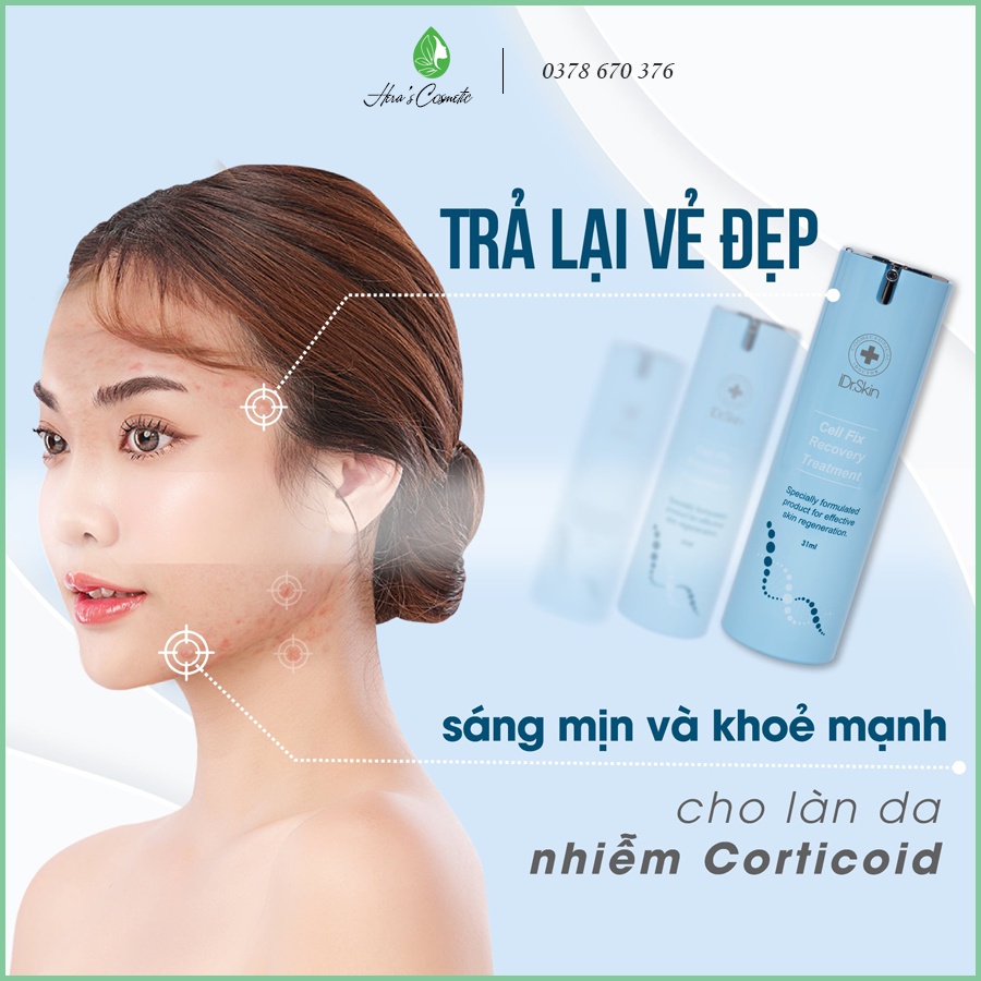 Kem tái tạo và phục hồi IDr Skin_ IDr Skin cell fix recovery treatment_ cứu tinh cho làn da nhiễm hóa chất hay xâm lấn