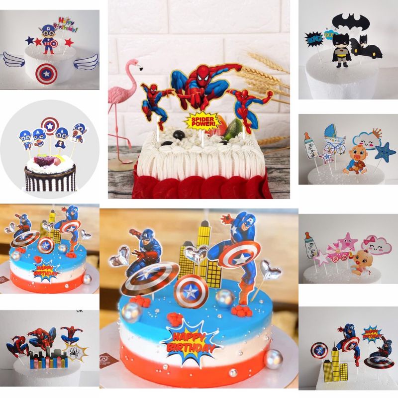 SỈ PHỤ KIỆN TRANG TRÍ BÁNH KEM, BÁNH SINH NHẬT HƠN 50 MẪU