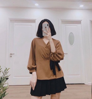ÁO KIMONO CỘT NƠ EO (KÈM HÌNH THẬT)