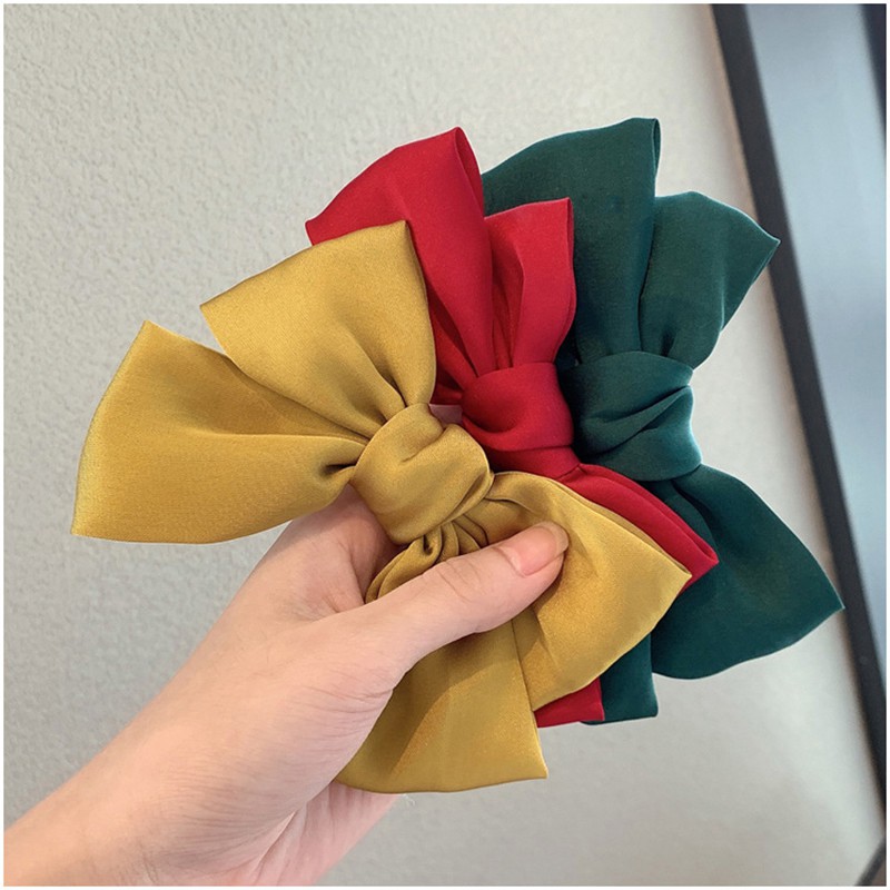 Kẹp tóc nữ Phối thắt nơ RETRO mini xinh xắn đầy nữ tính