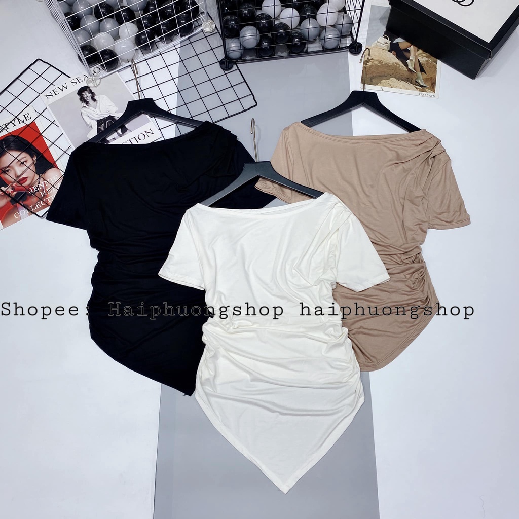ÁO phông vạt trước mềm mịn xinh xắn(kèm ảnh thật)