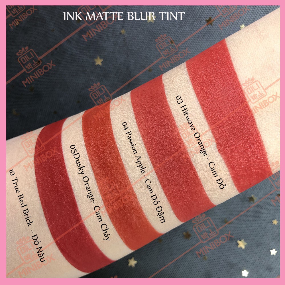 Son kem lì Peripera INK MATTE BLUR TINT | Màu #3 #4 #10