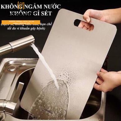 Thớt Inox 304 Kháng Khuẩn Cừờng Lực, Vệ Sinh Dễ Dàng, Rã Đông Nhanh, Chống Ẩm Mốc, Không Xước Dăm- Không