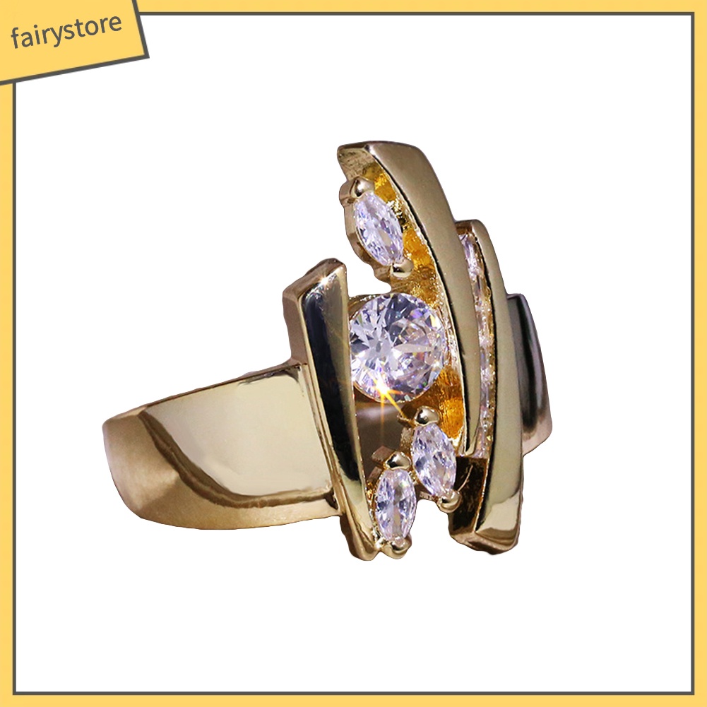 Nhẫn Hợp Kim Đính Đá Lấp Lánh Cho Nữ