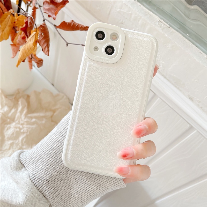 Ốp điện thoại da viền silicon cho Iphone13 12 11pro 13pro max 12 11 11pro 12 Pro Max