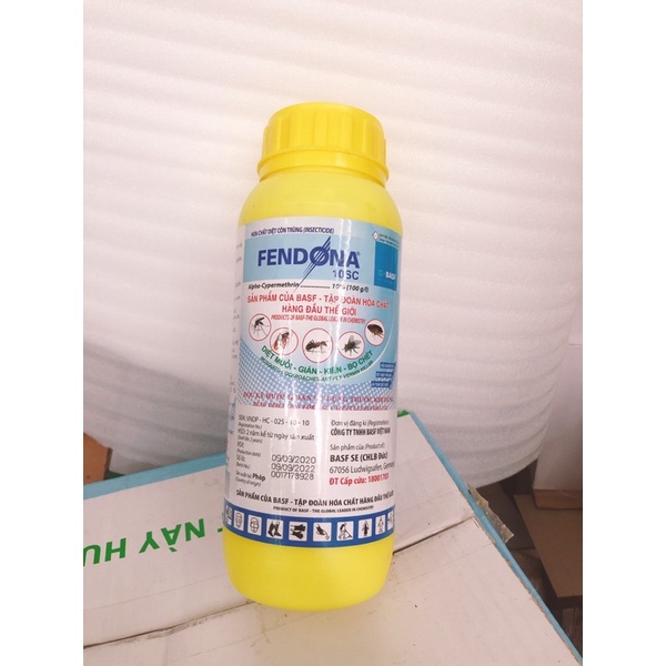 FENDONA 10SC (chai 1000ml) - diệt ruồi, muỗi, kiến ba khoang ( sử dụng trong y tế, khuyến khích sử dụng trên toàn quốc)