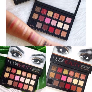 Phấn Mắt Huda Beauty Textured Shadows Palette Rose Gold Edition nội địa