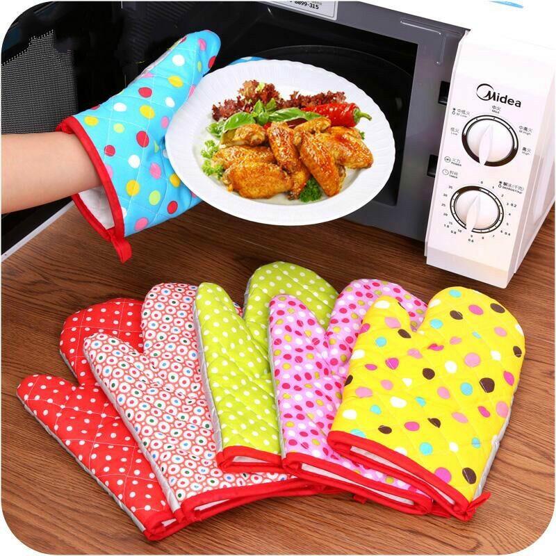 1 Găng Tay Cách Nhiệt Bằng Cotton Dùng Trong Nhà Bếp