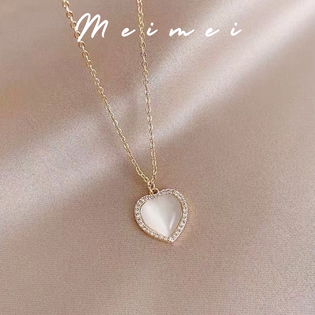 Dây chuyền, Vòng cổ mặt trái tim đính đá VC0011