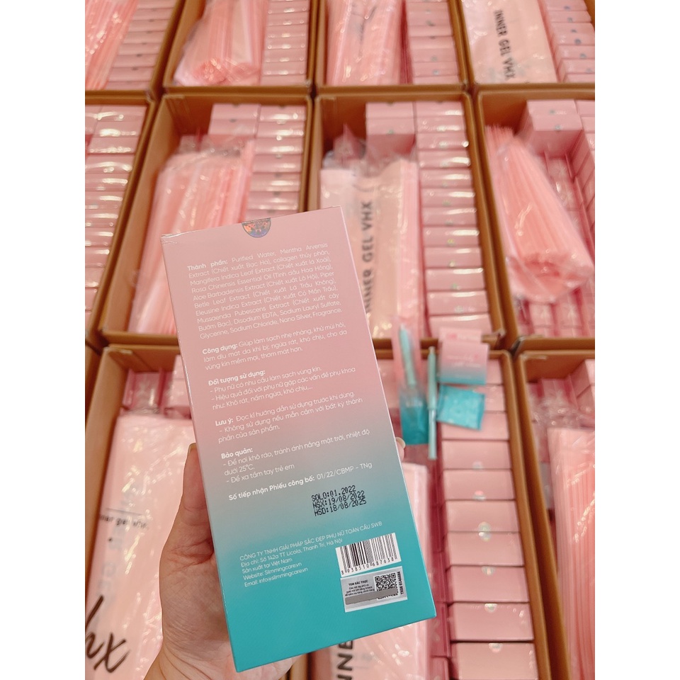 Inner gel slimming care x3 dung dịch vệ sinh Vĩnh Hồng Xuân se khít vùng kín hộp 12 bút