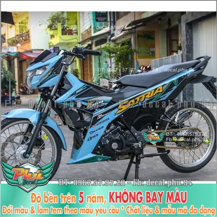Tem rời Satria Xanh ngọc (X)