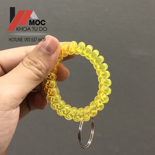 Giá Xưởng vòng lò xo móc khoá màu vàng